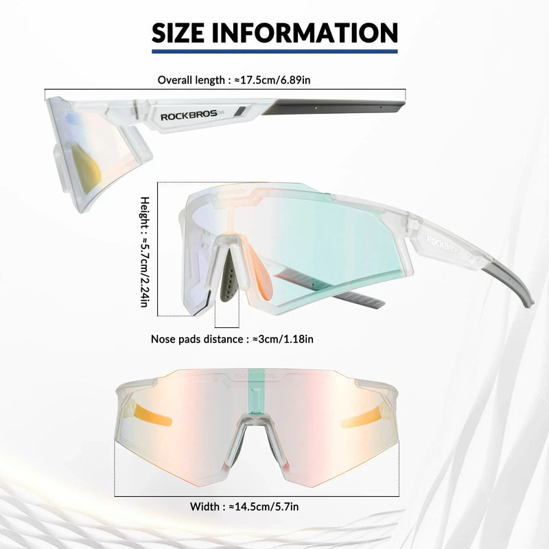 Load image into Gallery viewer, Unisex Transition Sports Sunglasses for Cycling
