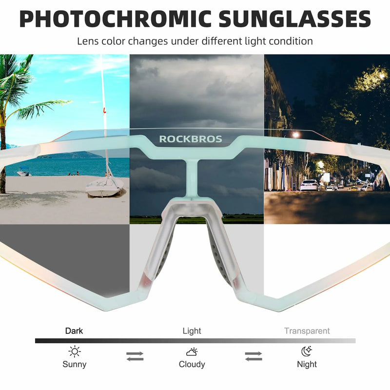Load image into Gallery viewer, Unisex Transition Sports Sunglasses for Cycling
