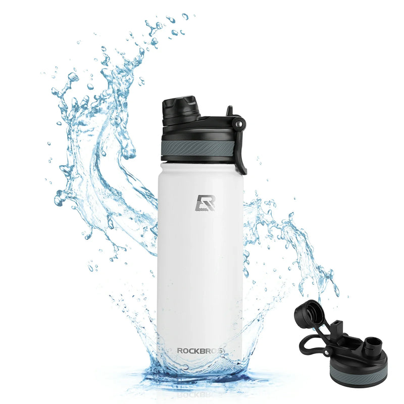 Load image into Gallery viewer, ROCKBROS Stainless Steel Insulated Water Bottle with Straw
