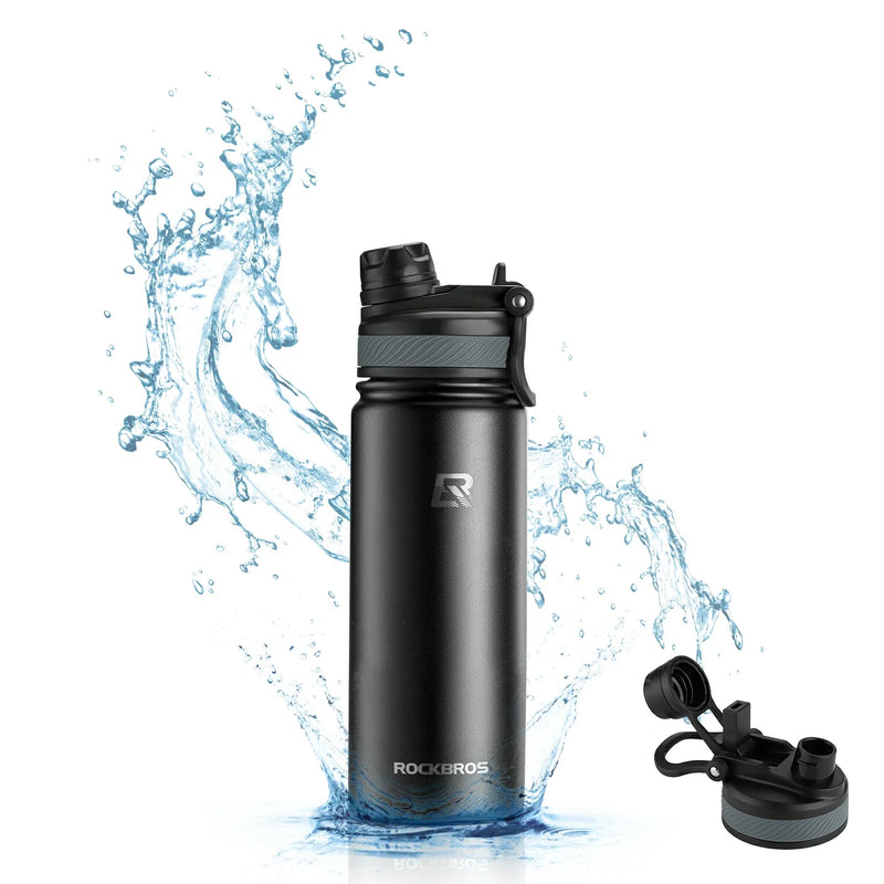 Load image into Gallery viewer, ROCKBROS Stainless Steel Insulated Water Bottle with Straw
