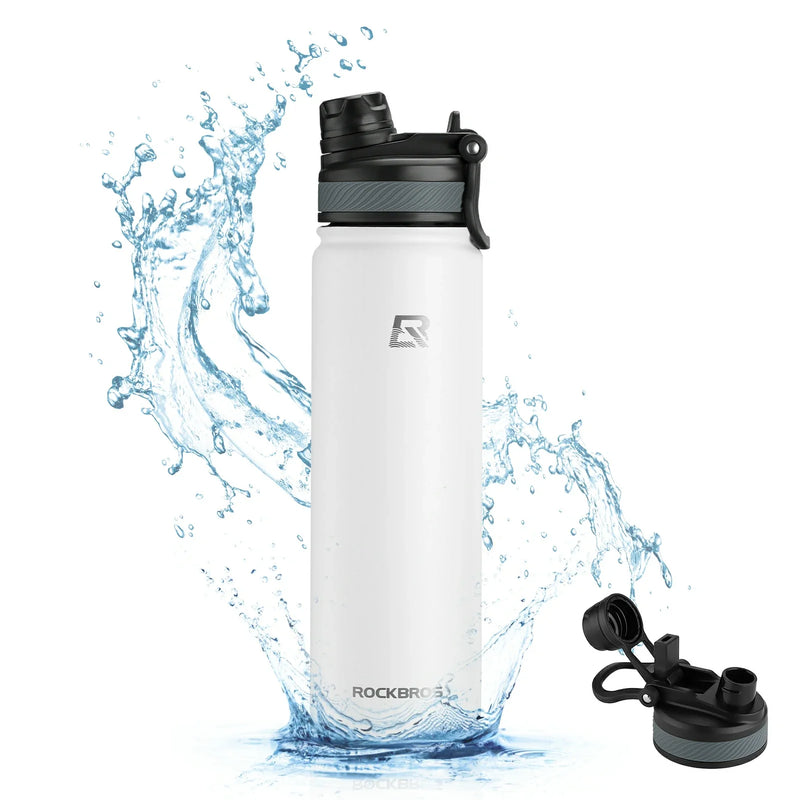 Load image into Gallery viewer, ROCKBROS Stainless Steel Insulated Water Bottle with Straw
