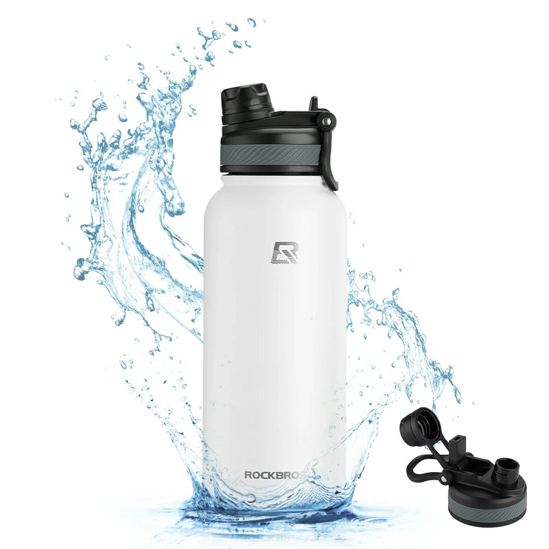 Load image into Gallery viewer, ROCKBROS Stainless Steel Insulated Water Bottle with Straw
