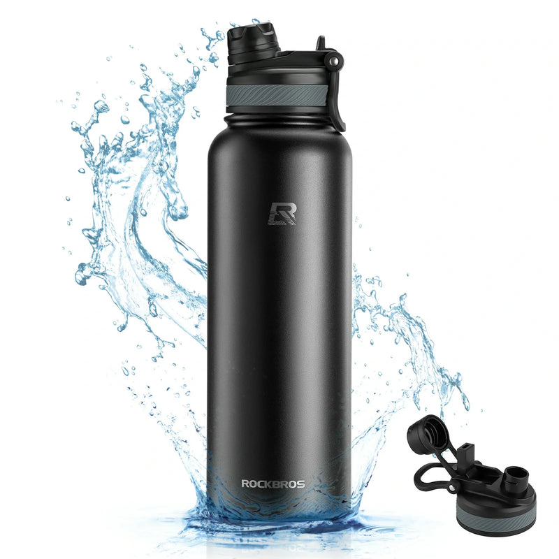 Load image into Gallery viewer, ROCKBROS Stainless Steel Insulated Water Bottle with Straw
