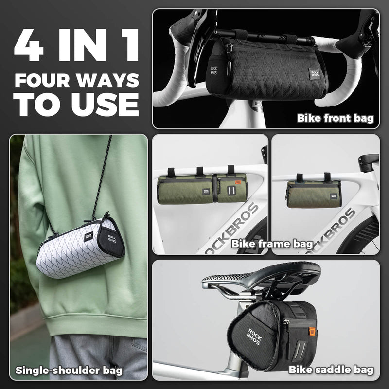 Load image into Gallery viewer, ROCKBROS Versatile 2 in 1 Bike Bag Waterproof Handlebar Bag With Shoulder Strap
