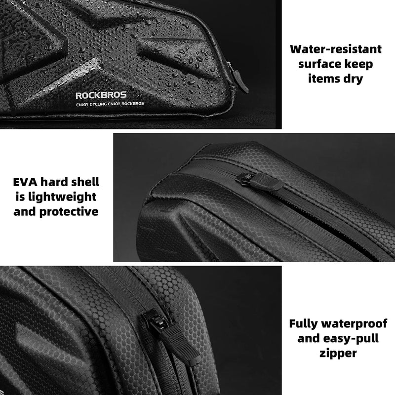 Load image into Gallery viewer, ROCKBROS 076 Hard Shell Bike Top Tube Frame Bag Pouch 1.4L
