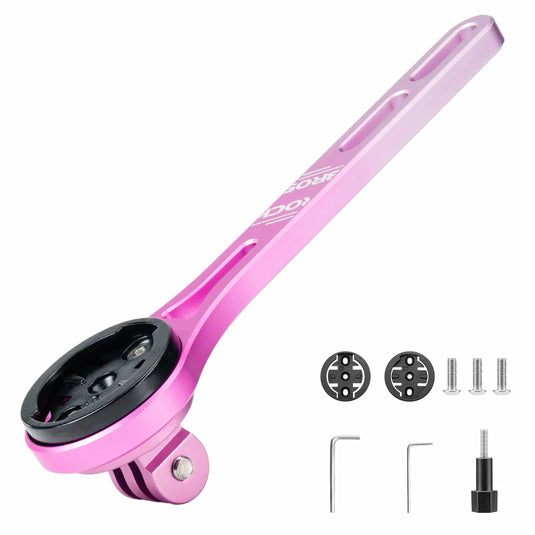 ROCKBROS Bike Aluminum Computer Mount  compatible with Garmin, Wahoo, Bryton, and GoPro