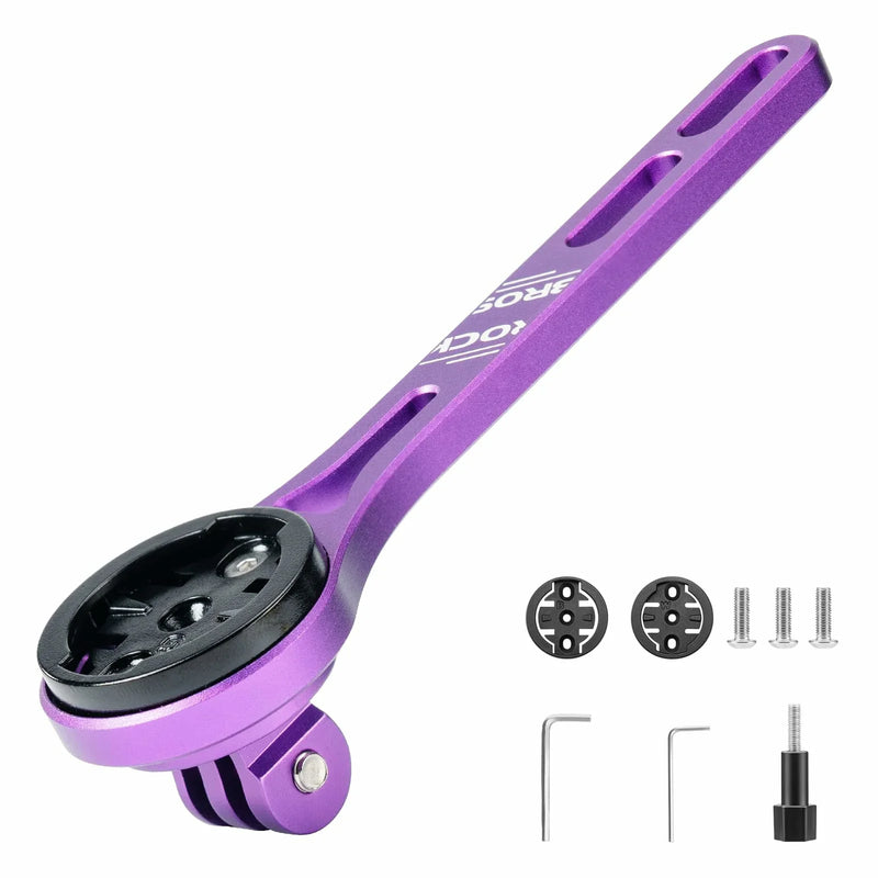 Load image into Gallery viewer, ROCKBROS Bike Aluminum Computer Mount  compatible with Garmin, Wahoo, Bryton, and GoPro
