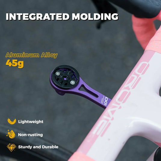 ROCKBROS Bike Aluminum Computer Mount  compatible with Garmin, Wahoo, Bryton, and GoPro