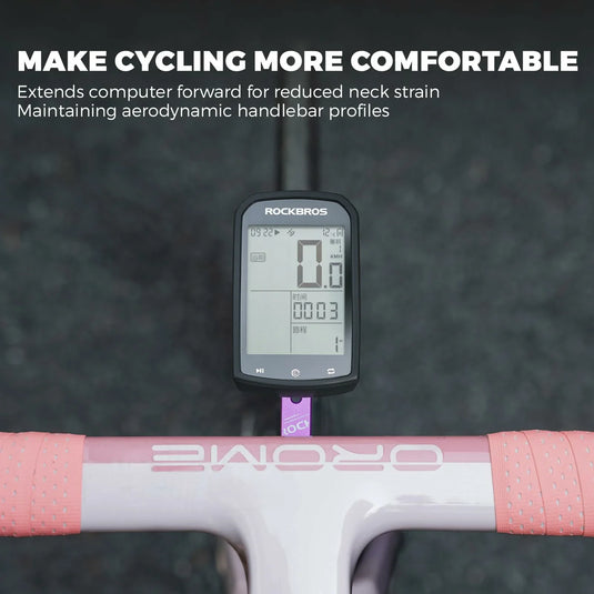 ROCKBROS Bike Aluminum Computer Mount  compatible with Garmin, Wahoo, Bryton, and GoPro