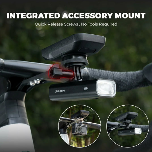 ROCKBROS Bike Aluminum Computer Mount  compatible with Garmin, Wahoo, Bryton, and GoPro