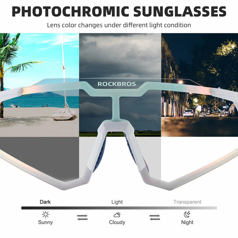 Load image into Gallery viewer, Unisex Transition Sports Sunglasses for Cycling
