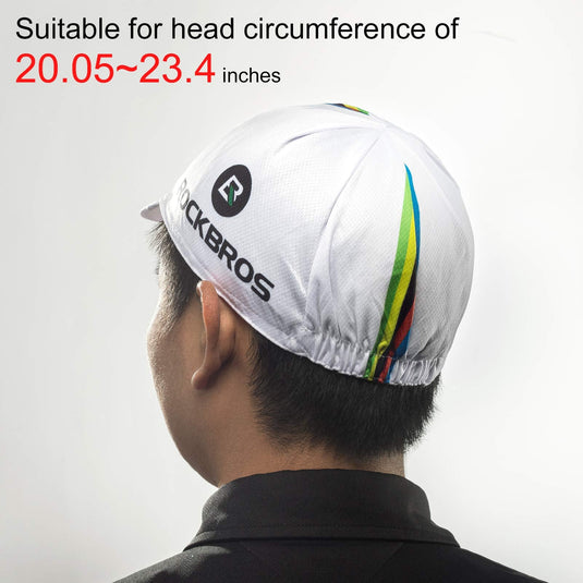 ROCKBROS Cycling Cap Sun Visor Ployester Breathable Rainbow Hat for Men Women