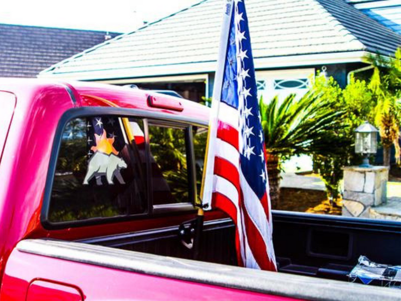 Load image into Gallery viewer, BED RAIL FLAG POLE MOUNT For Toyota Tacoma &amp; Tundra
