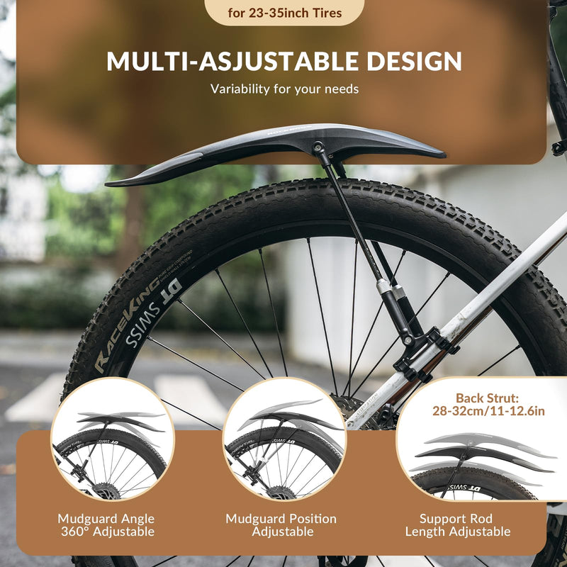 Load image into Gallery viewer, ROCKBROS Adjustable Bike Fender for 26"/27.5"/29" MTB Mud Guards

