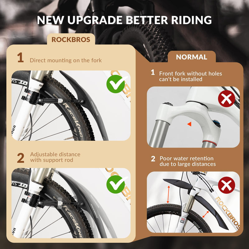 Load image into Gallery viewer, ROCKBROS Adjustable Bike Fender for 26"/27.5"/29" MTB Mud Guards
