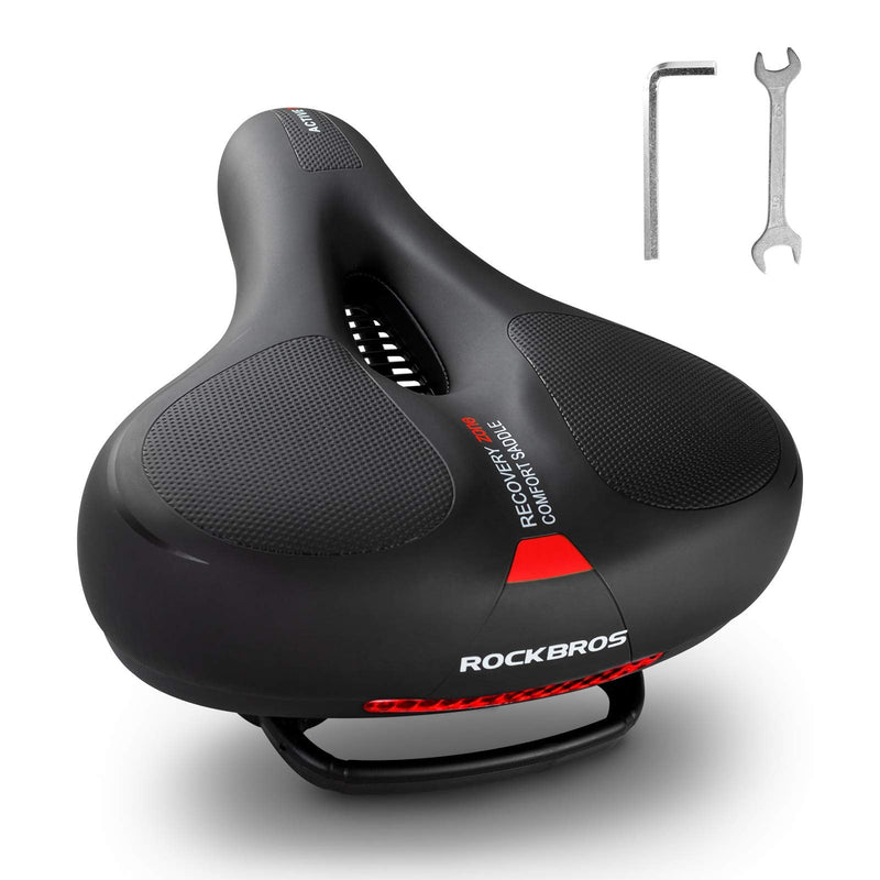 Load image into Gallery viewer, ROCKBROS Comfort Bike Saddle Soft Wide Seat for Men Women with Shock Absorption
