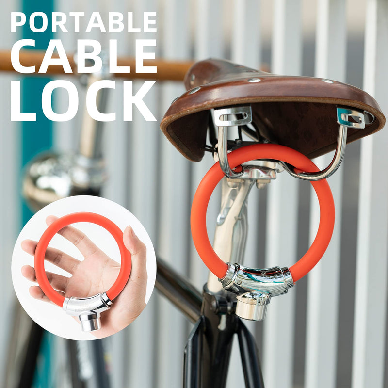 Load image into Gallery viewer, ROCKBROS Anti-Theft Bike Cable Lock Portable Key Lock Rustproof
