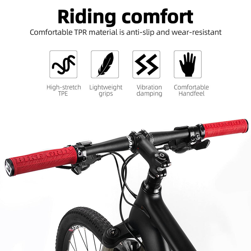 Load image into Gallery viewer, ROCKBROS Bike Handlebar Grips Double Lock-on MTB Bicycle Handle Bar Grips
