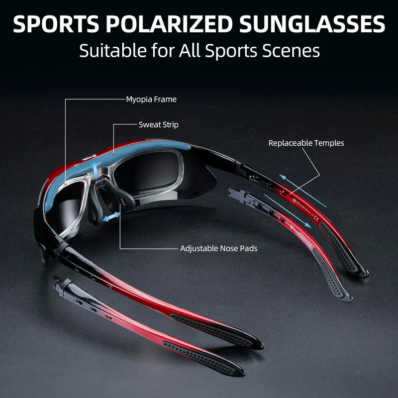 Load image into Gallery viewer, Polarized Sports Sunglasses for Cycling
