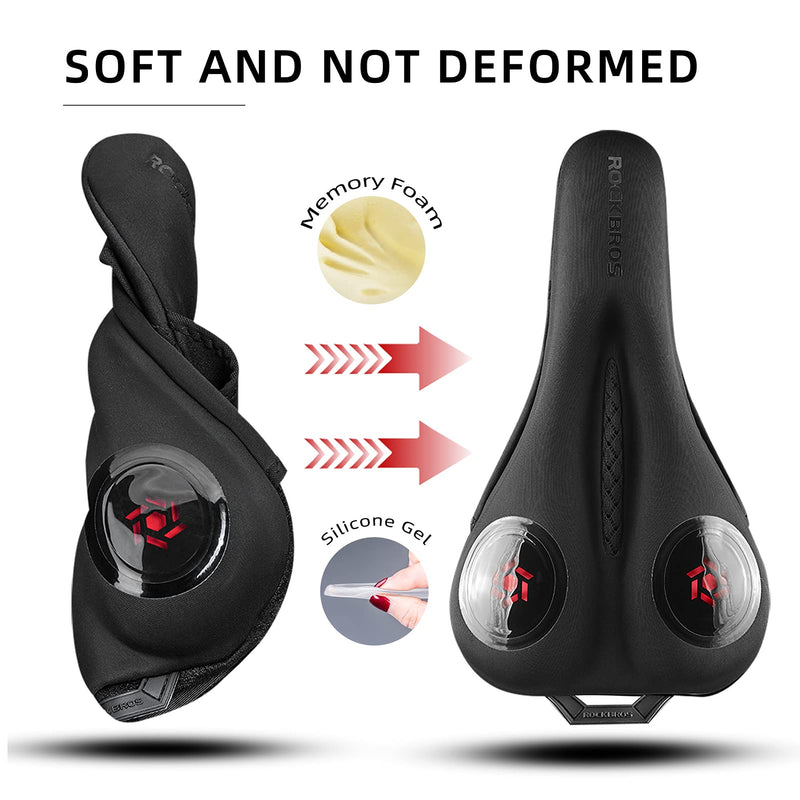 Load image into Gallery viewer, ROCKBROS Gel Bike Seat Cushion Padded Narrow Cover for Peloton Spin Bikes

