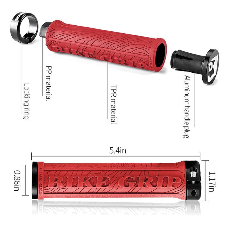 Load image into Gallery viewer, ROCKBROS Bike Handlebar Grips Double Lock-on MTB Bicycle Handle Bar Grips
