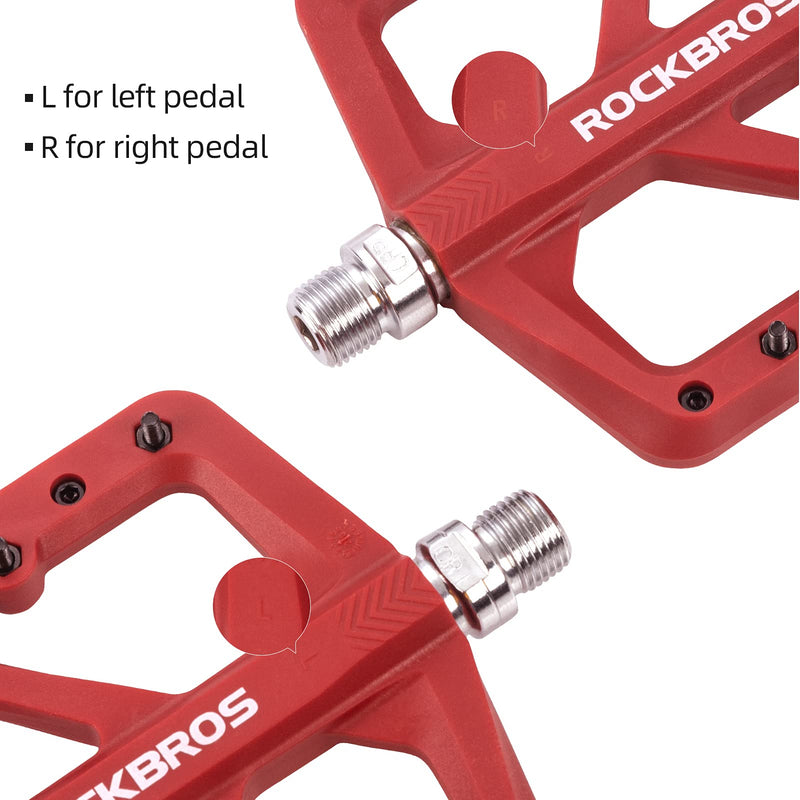 Load image into Gallery viewer, ROCKBROS Mountain Bike Pedals Lightweight Nylon DU Bearing 9/16" MTB Flat Bike Pedals
