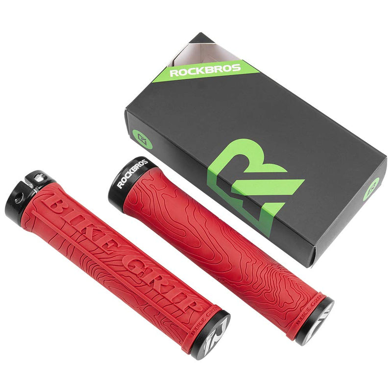 Load image into Gallery viewer, ROCKBROS Bike Handlebar Grips Double Lock-on MTB Bicycle Handle Bar Grips
