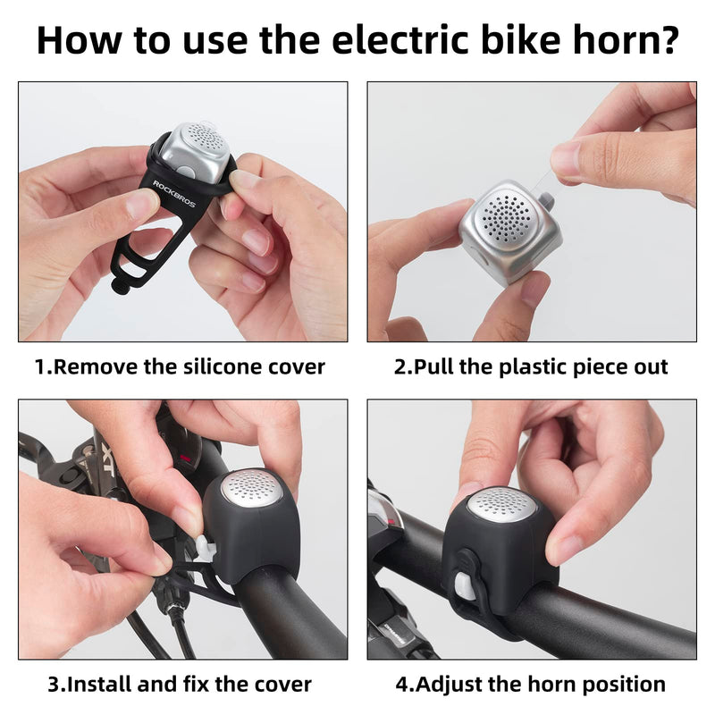 Load image into Gallery viewer, ROCKBROS Electric Bicycle Bells Loud Horn Ring Rainproof 3 Modes 90DB
