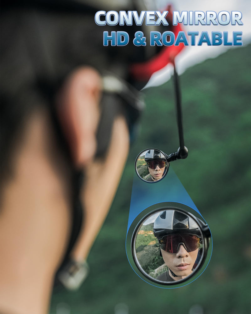 Load image into Gallery viewer, ROCKBROS Bike Helmet Mirror Detachable Fixing Way ycling Mirror
