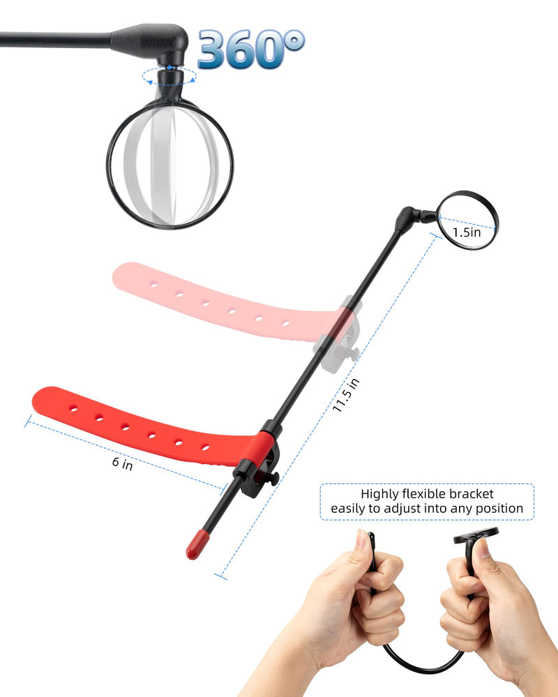 Load image into Gallery viewer, ROCKBROS Bike Helmet Mirror Detachable Fixing Way ycling Mirror
