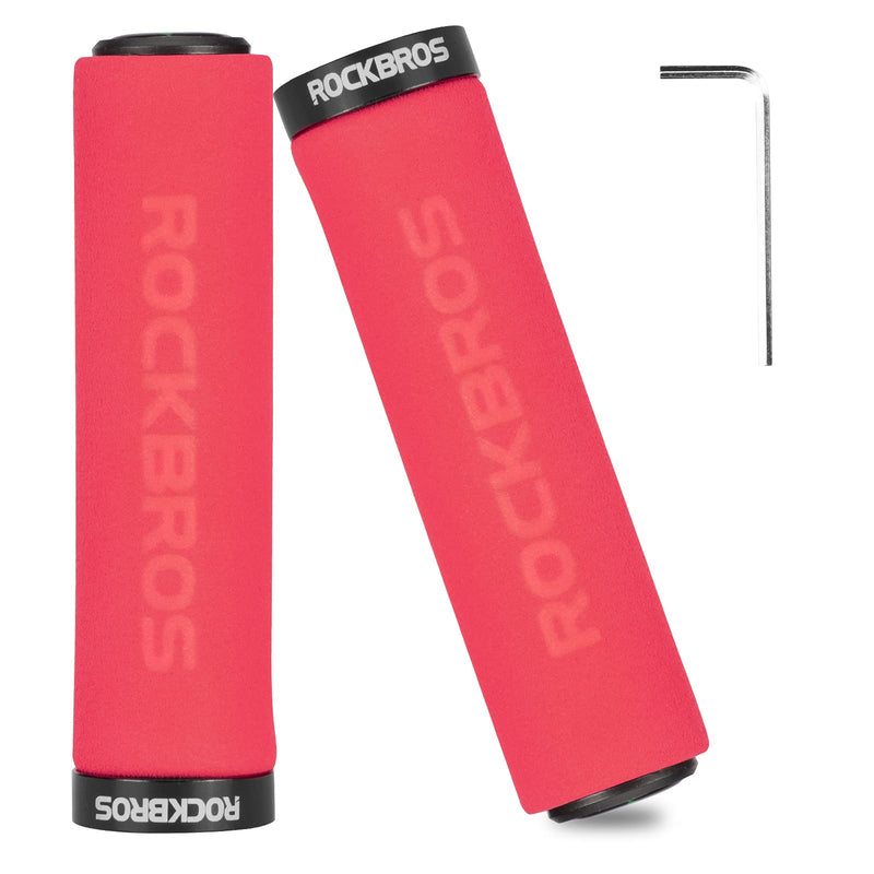 Load image into Gallery viewer, ROCKBROS Bike Grips Foam Single Lock on Bicycle  Soft Comfortable Non-Slip Bike Handle Grips
