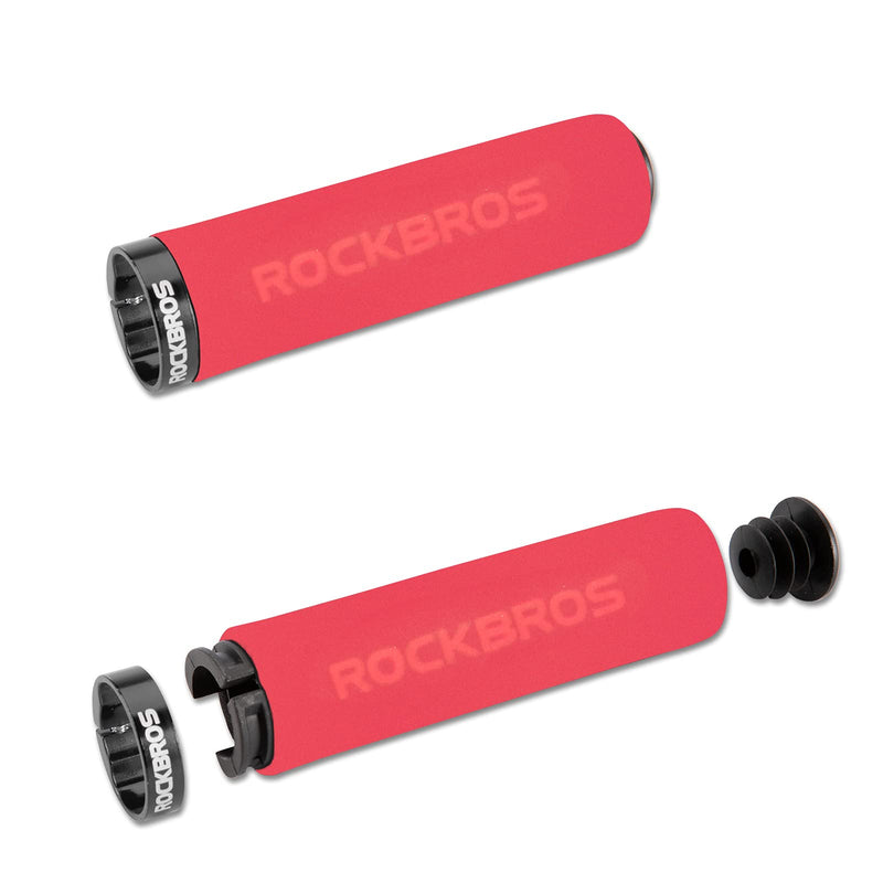 Load image into Gallery viewer, ROCKBROS Bike Grips Foam Single Lock on Bicycle  Soft Comfortable Non-Slip Bike Handle Grips
