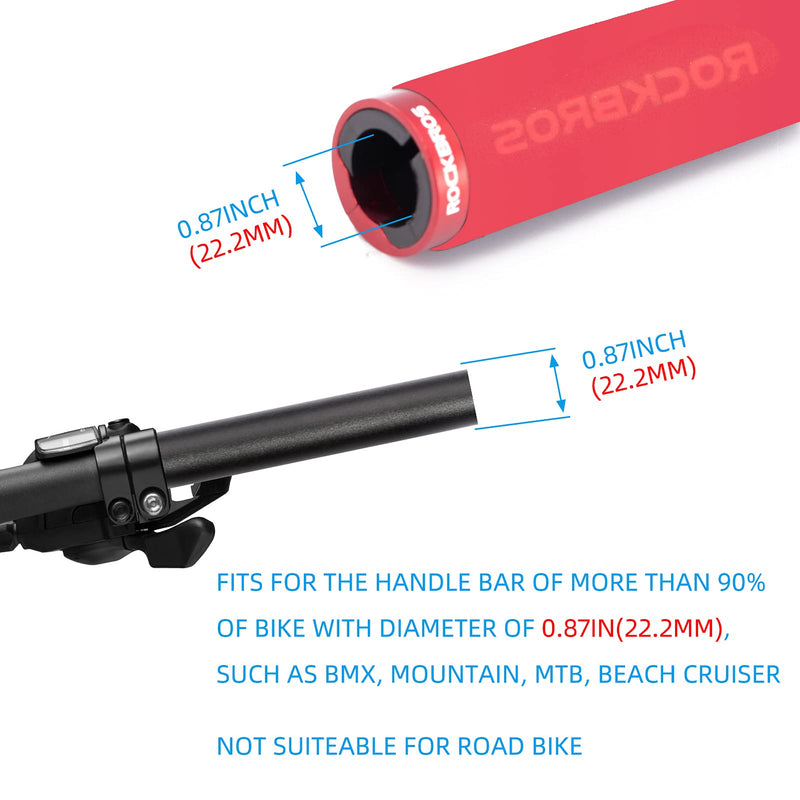 Load image into Gallery viewer, ROCKBROS Bike Grips Foam Single Lock on Bicycle  Soft Comfortable Non-Slip Bike Handle Grips

