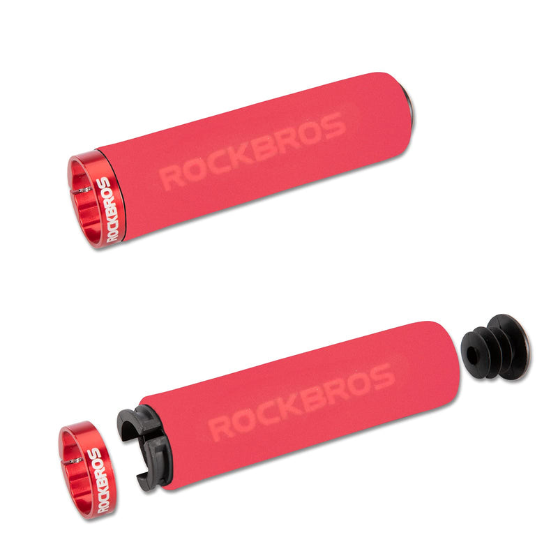 Load image into Gallery viewer, ROCKBROS Bike Grips Foam Single Lock on Bicycle  Soft Comfortable Non-Slip Bike Handle Grips

