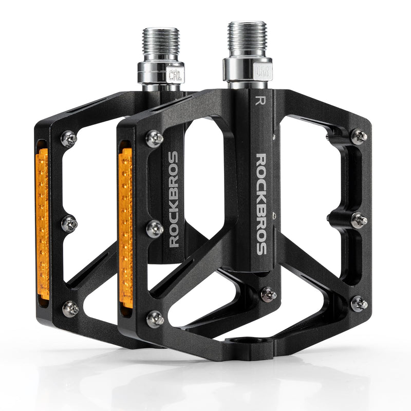 Load image into Gallery viewer, ROCKBROS MTB Reflective Aluminum Pedals 9/16" Sealed Bearing Lightweight
