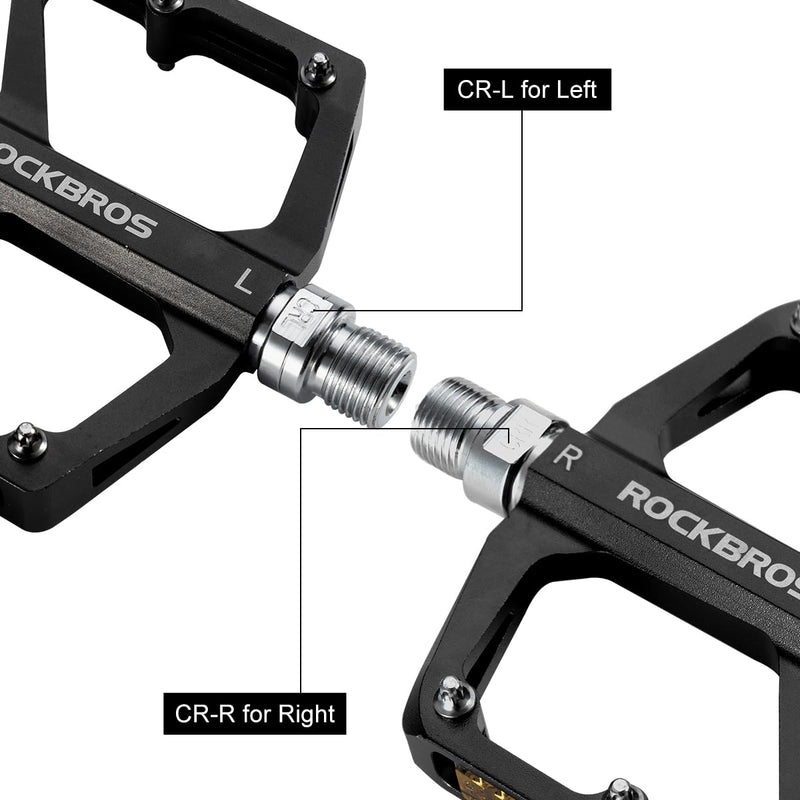 Load image into Gallery viewer, ROCKBROS MTB Reflective Aluminum Pedals 9/16" Sealed Bearing Lightweight
