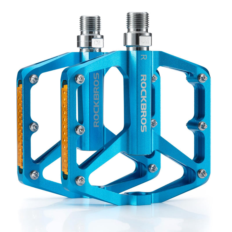 Load image into Gallery viewer, ROCKBROS MTB Reflective Aluminum Pedals 9/16" Sealed Bearing Lightweight
