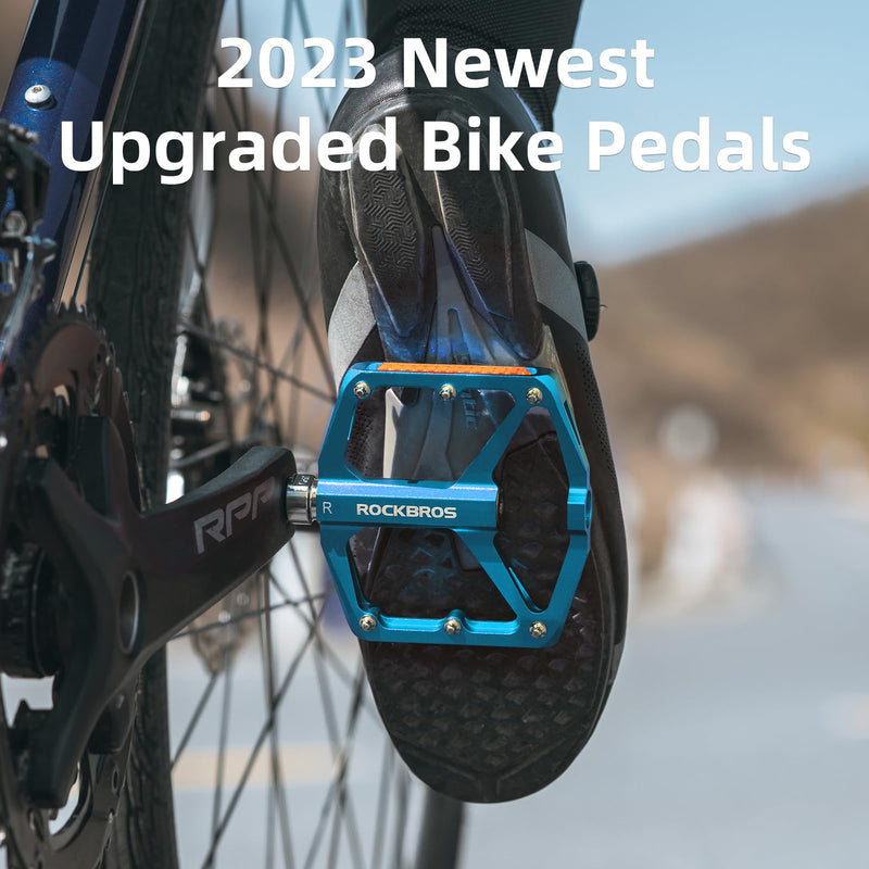 Load image into Gallery viewer, ROCKBROS MTB Reflective Aluminum Pedals 9/16" Sealed Bearing Lightweight
