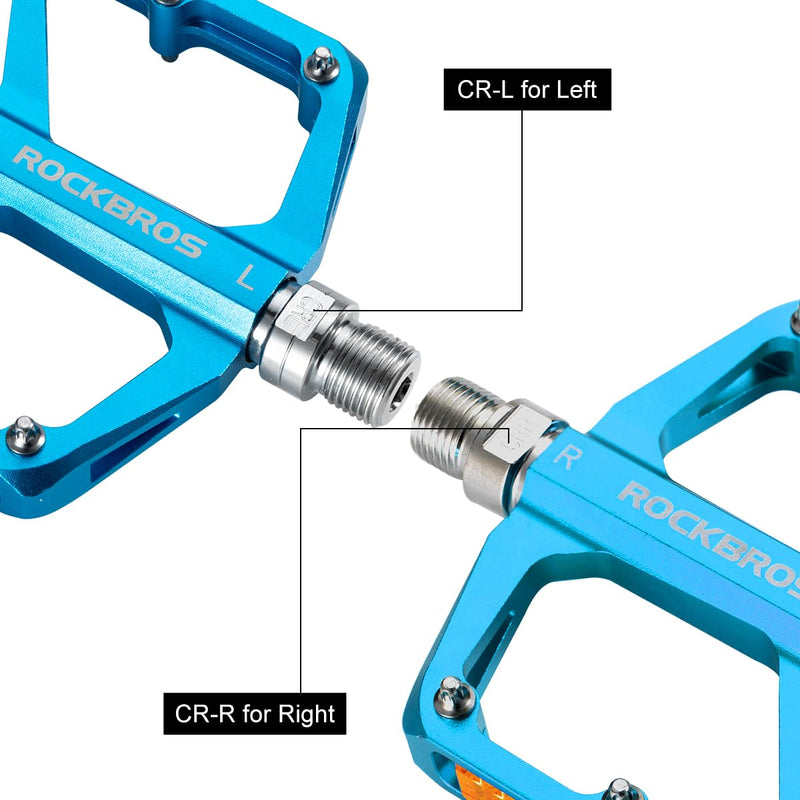 Load image into Gallery viewer, ROCKBROS MTB Reflective Aluminum Pedals 9/16" Sealed Bearing Lightweight
