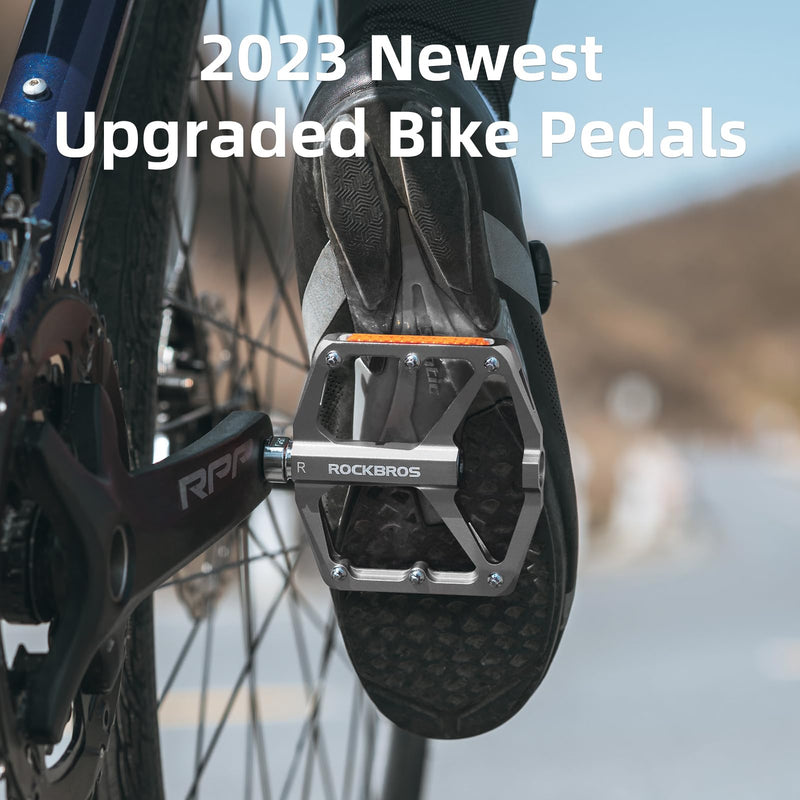 Load image into Gallery viewer, ROCKBROS MTB Reflective Aluminum Pedals 9/16" Sealed Bearing Lightweight
