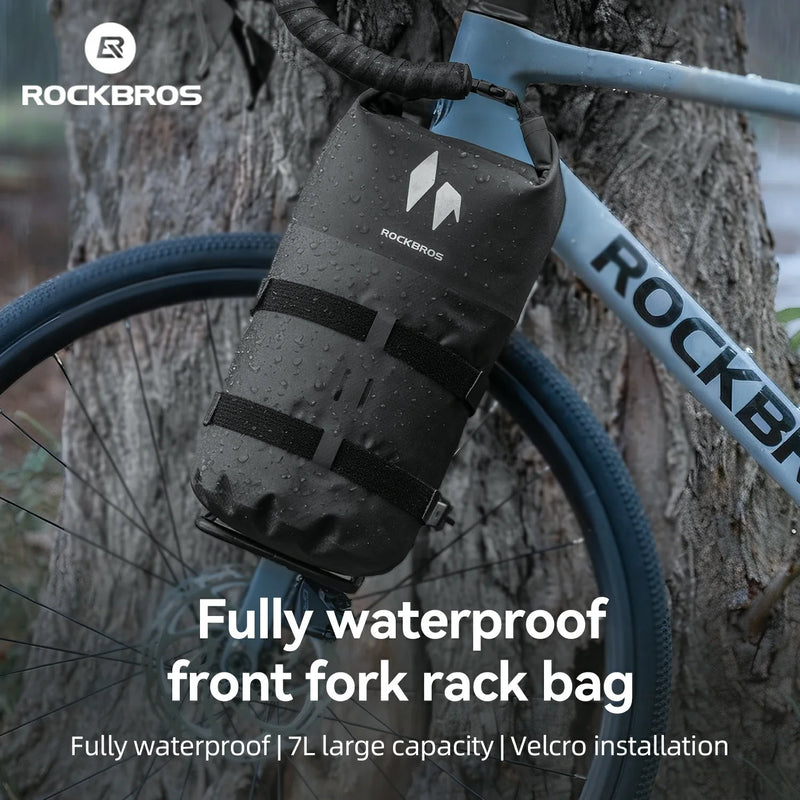 Load image into Gallery viewer, RideMate 100% Waterproof Front Fork Rack Bag 7L
