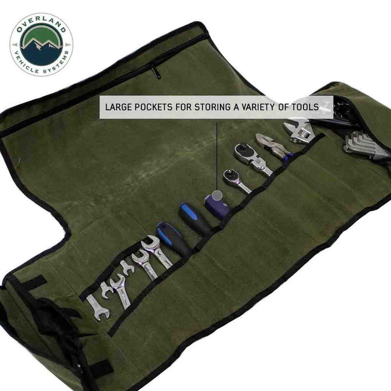 Load image into Gallery viewer, OVS Rolled General Tool Storage Bag - #16 Waxed Canvas
