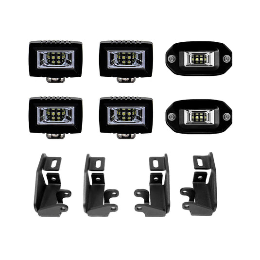 Cali Raised LED Premium Roof Rack 360 Lighting Kit for Tacoma and Tundra