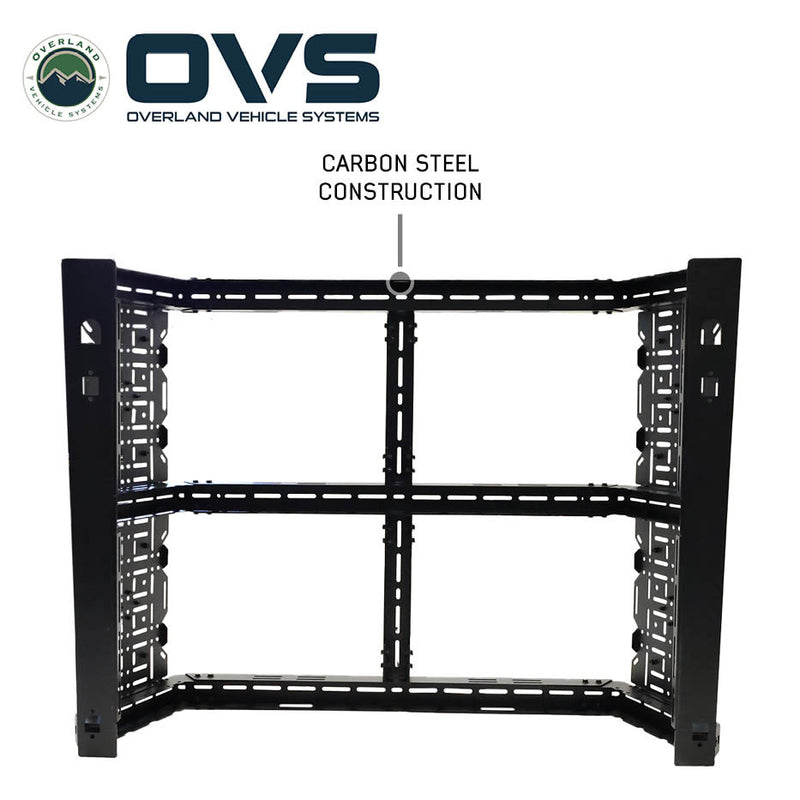 Load image into Gallery viewer, Overland Vehicle Systems Ruff Rax 2021-2026 Rivian R1T 4.5 ft Bed Rack
