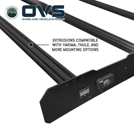 Overland Vehicle Systems Ruff Rax 2021-2026 Rivian R1T Roof Rack