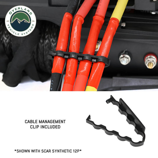 Overland Vehicle Systems SCAR 10 - 10,000 Lbs. Rated Steel Cable Winch