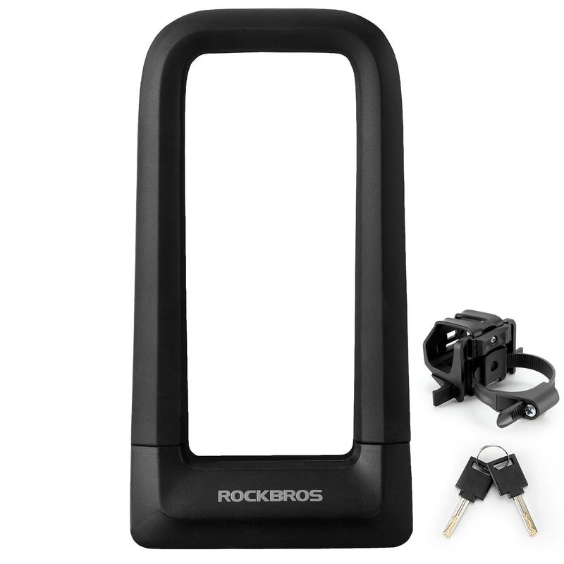 Load image into Gallery viewer, ROCKBROS Bike U Lock, Heavy Duty Anti Theft Bike U Lock with Cable Silicone Cover
