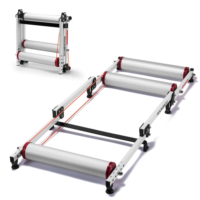 Load image into Gallery viewer, Foldable Adjustable Bike Rollers with Resistance for Indoor Exercise
