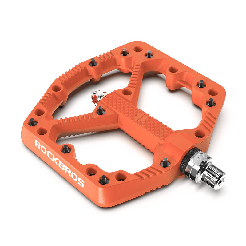 Load image into Gallery viewer, ROCKBROS Mountain Bike Pedals Flat MTB Pedals Nylon Fiber Bicycle Platform Pedals
