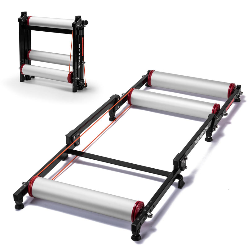 Load image into Gallery viewer, Foldable Adjustable Bike Rollers with Resistance for Indoor Exercise
